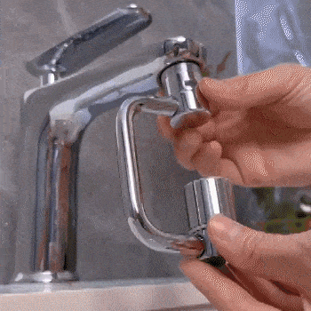 Aérateur de robinet rotatif à 1080° (Acier inoxydable)