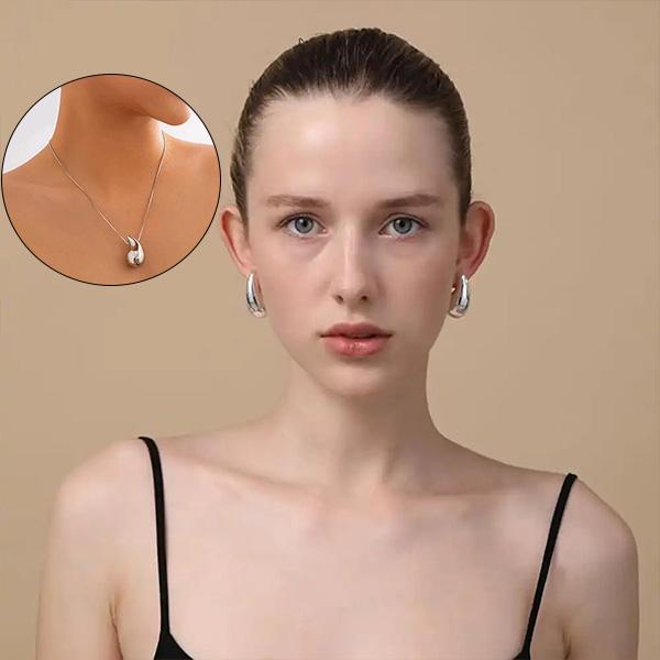 Boucles larme + collier