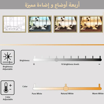 لوحة ديكور عصرية بإضاءة LED