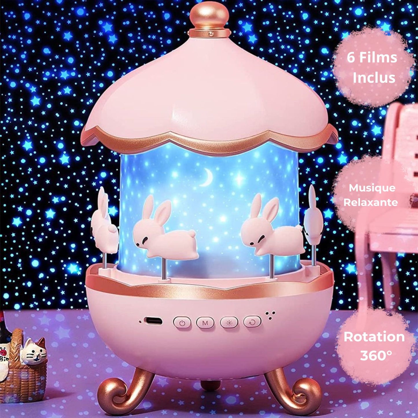 Lampe Magique Projecteur – Musique & 6 Films