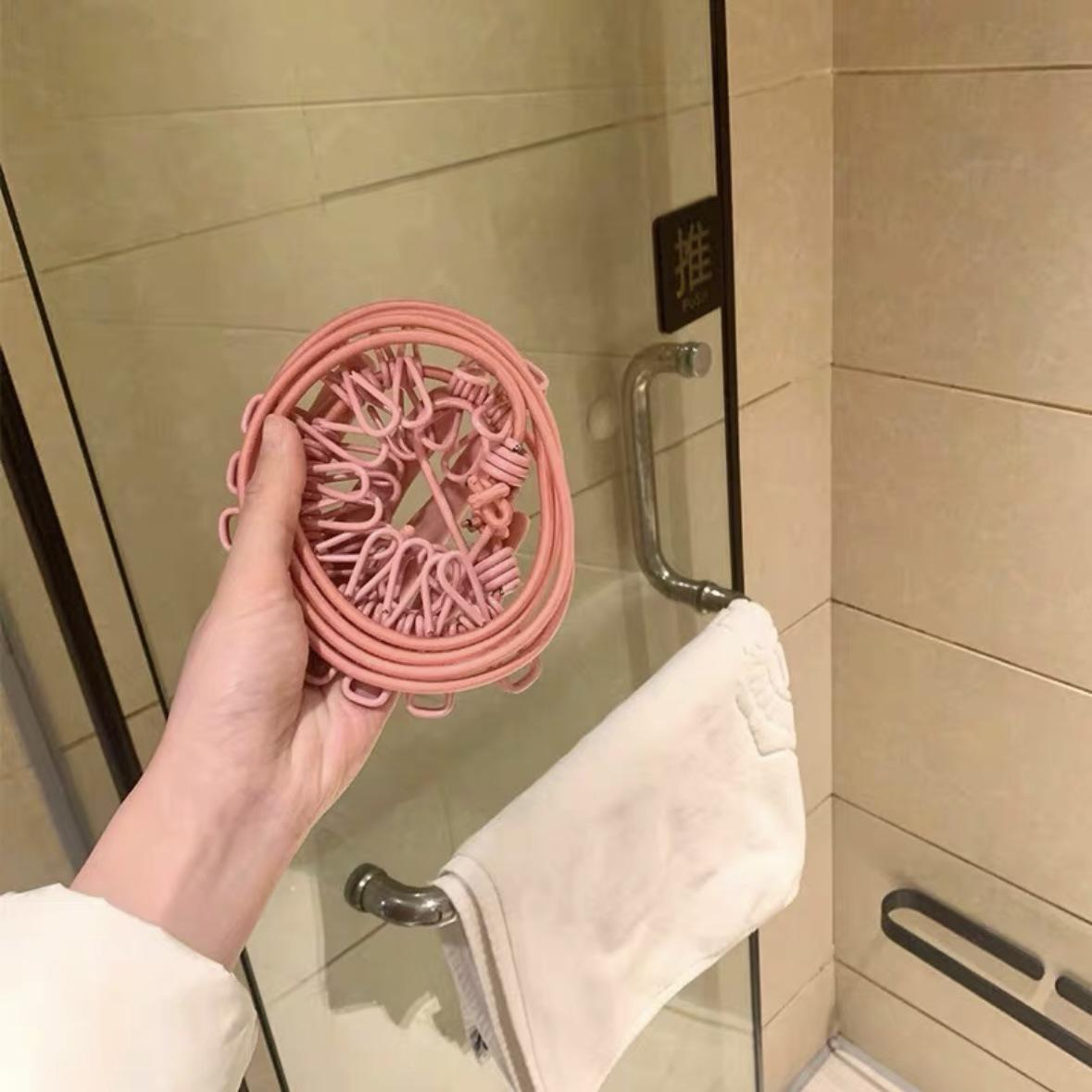 حبل غسيل متنقل قابل للسحب