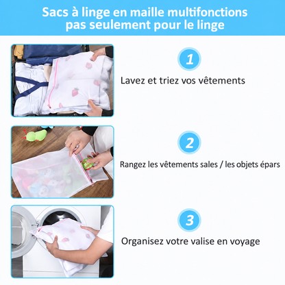 أكياس غسيل شبكية – 7 قطع