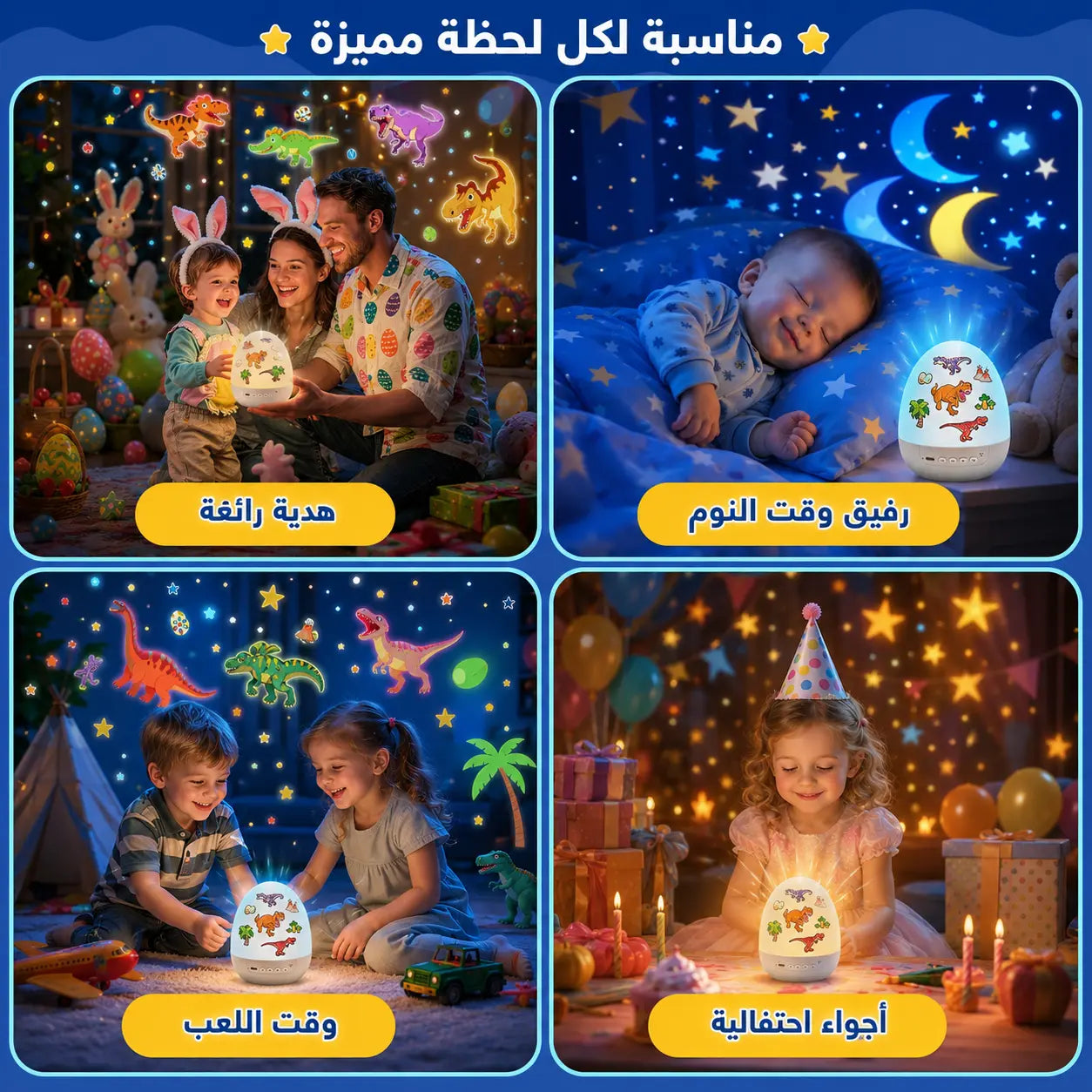 مصباح النجوم السحري للأطفال